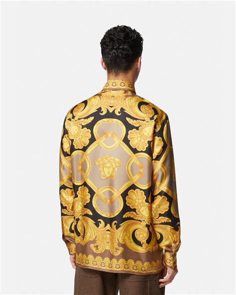 versace barocco sweatshirt|barocco silk shirt.